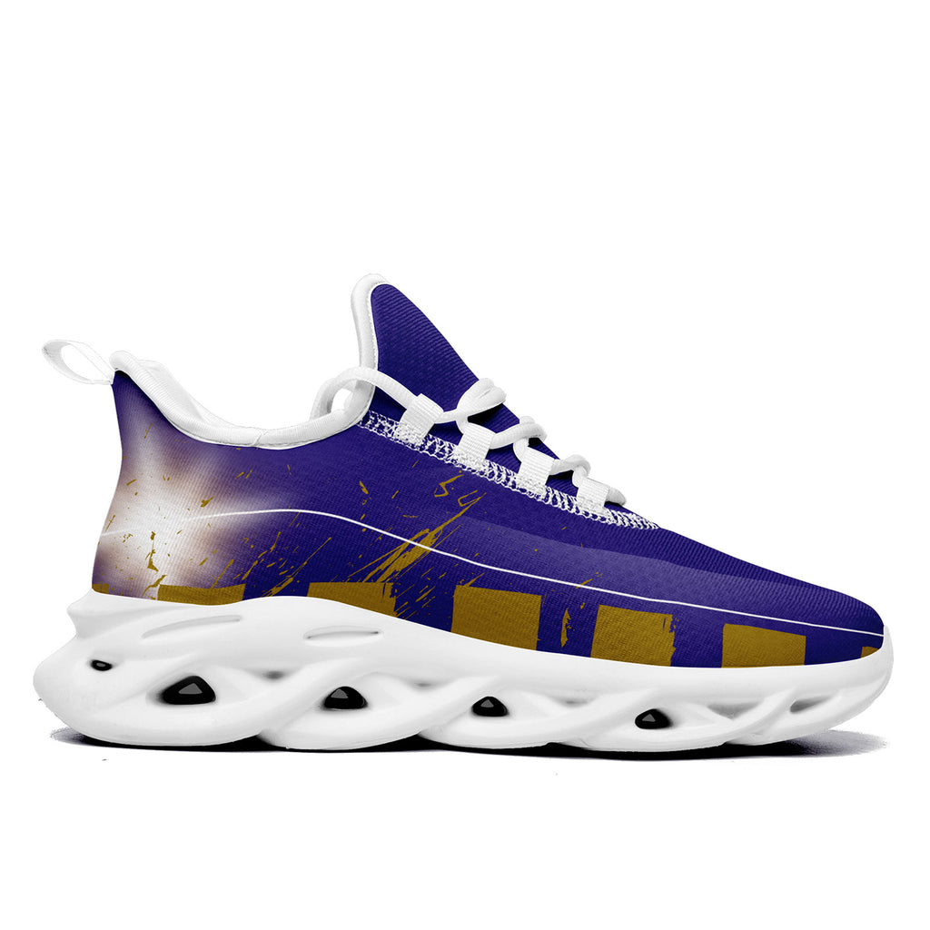 Custom Blue Yellow Baltimore MaxSoul Shoes and Hat Combo Offer Personalized Combo ZH-D020264-2