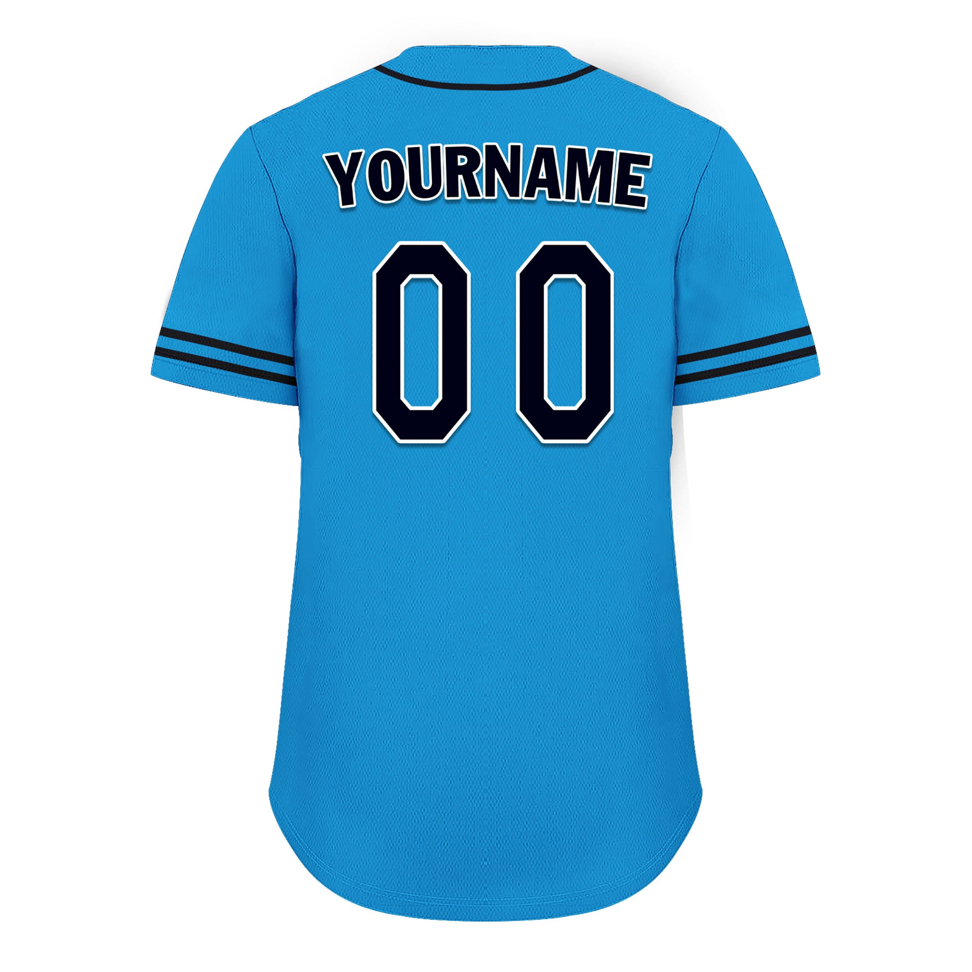 Custom Blue Classic Style Black Personalized Authentic Baseball Jersey UN002-bd0b00d8-bc
