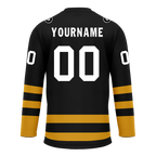 Custom Black Yellow Personalized Hockey Jersey HCKJ01-D0a70ee
