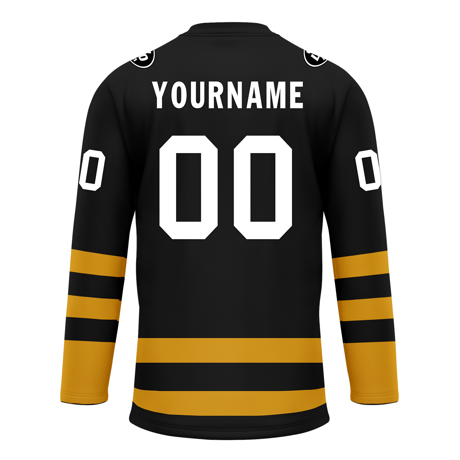 Custom Black Yellow Personalized Hockey Jersey HCKJ01-D0a70ee
