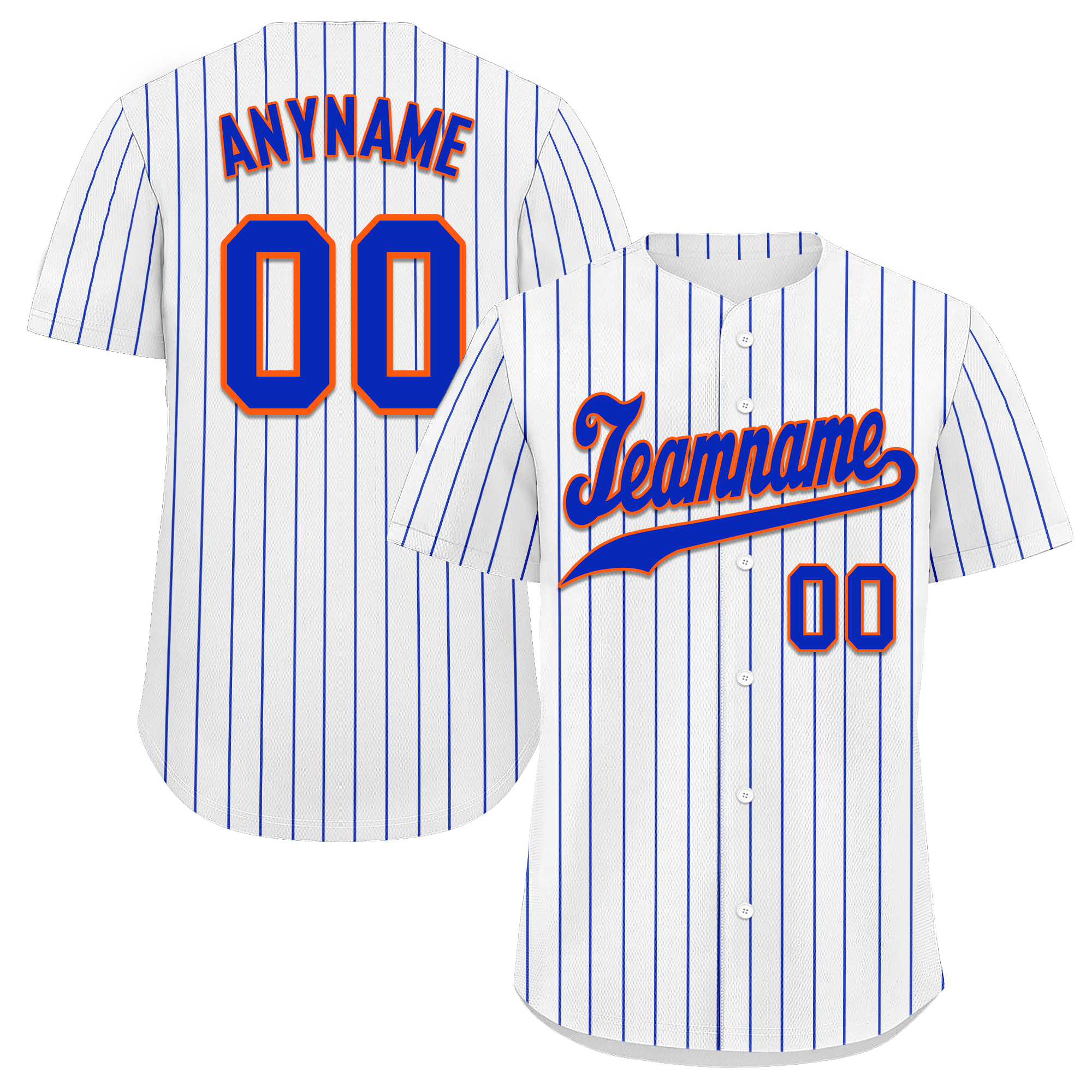 Custom White Classic Style Blue Personalized Authentic Baseball Jersey BSBJ01-bd0fac8