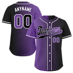 Custom Purple Black Gradient Fashion Personalized Authentic Baseball Jersey BSBJ01-D0a7090