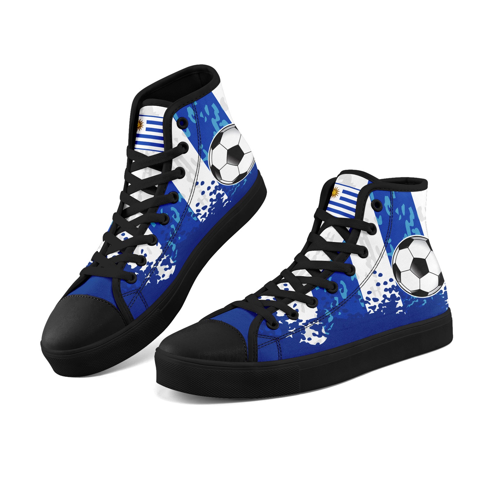 Custom Uruguay 2026 World Cup Sneakers DIY Country Flag Running Shoes Lightweight Sport Shoes Gift for Football Fans Personalized Team Name and Logo FN024-F009089-2