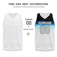 Custom White Blue City Edition Personalized Sports Uniform Authentic Basketball Jersey BBJ01-D06101-18