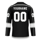 Custom Black White Personalized Hockey Jersey HCKJ01-D0a70e8