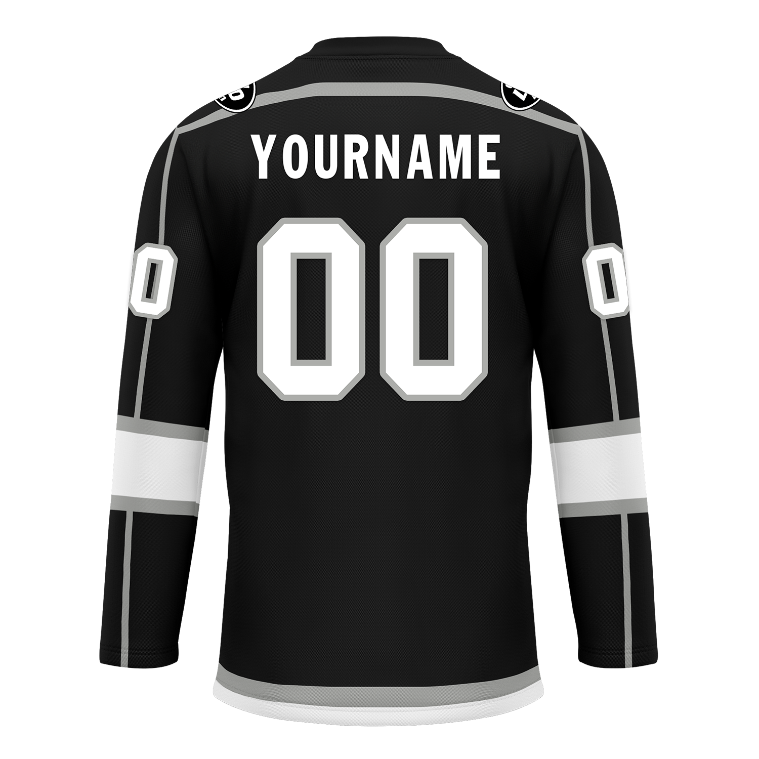 Custom Black White Personalized Hockey Jersey HCKJ01-D0a70e8