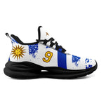Custom Uruguay 2026 World Cup Sneakers DIY Country Flag Running Shoes Lightweight Sport Shoes Gift for Football Fans Personalized Team Name and Logo FN079-F009123-2