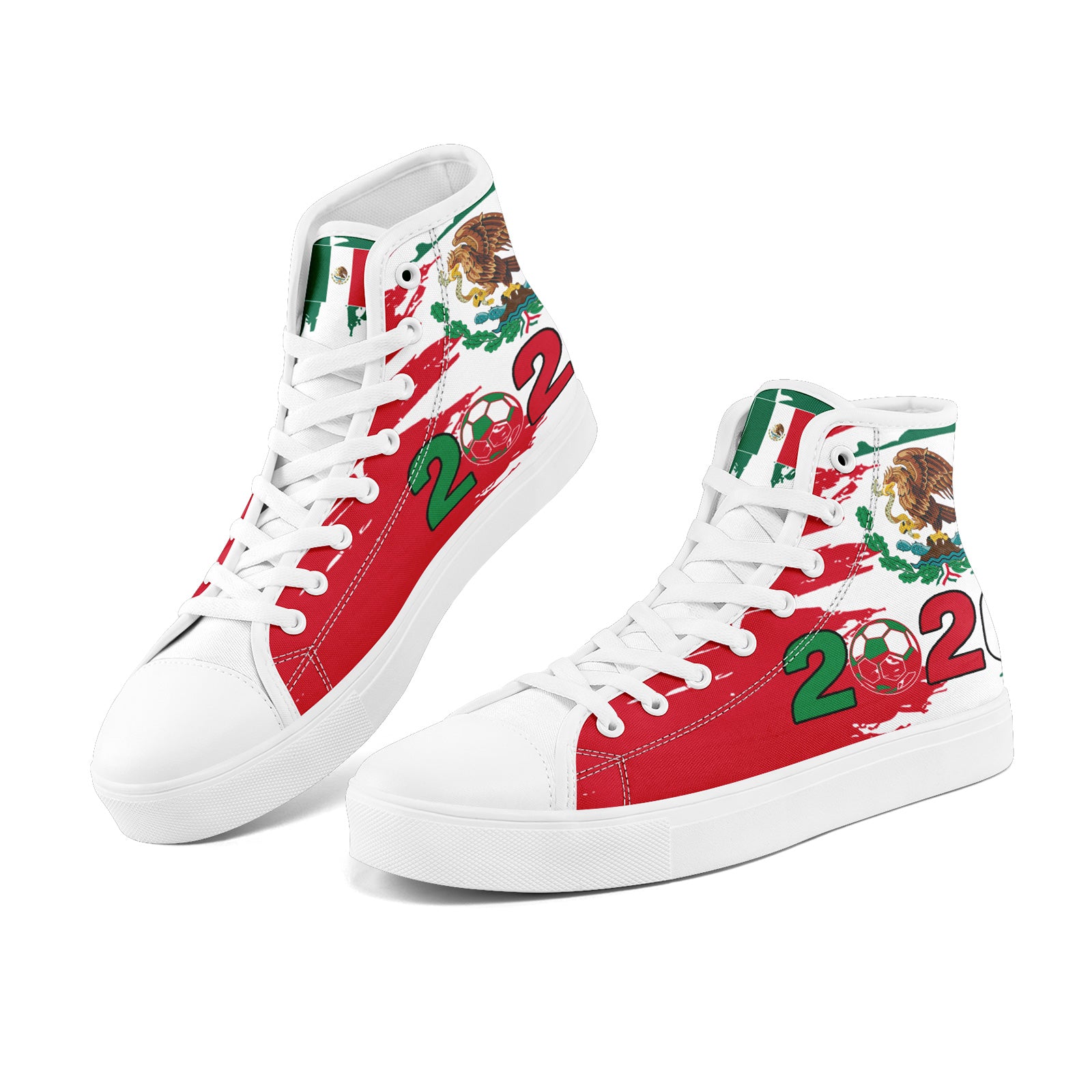 Custom 2026 World Cup Mexico Sneakers DIY Country Flag Running Shoes Lightweight Sport Shoes Gift for Football Fans Personalized Team Name and Logo FN024-F023059-1