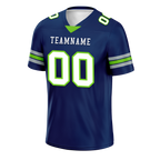 Custom Blue Classic Style Personalized Authentic Football Jersey FBJ02-bd0a70ad