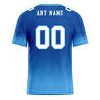 Custom Blue Pink Fade Fashion Personalized Authentic Football Jersey FBJ02-D06091
