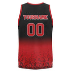 Custom Black Red Fade Fashion Sports Uniform Basketball Jersey BBJ01-D020102-4