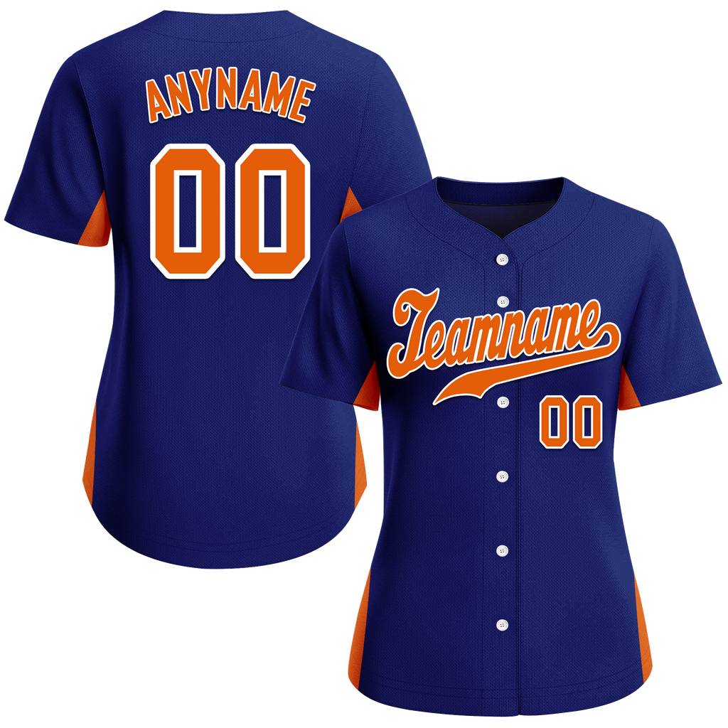 Custom Blue Classic Style Orange Personalized Authentic Baseball Jersey BSBJ01-bd0faba