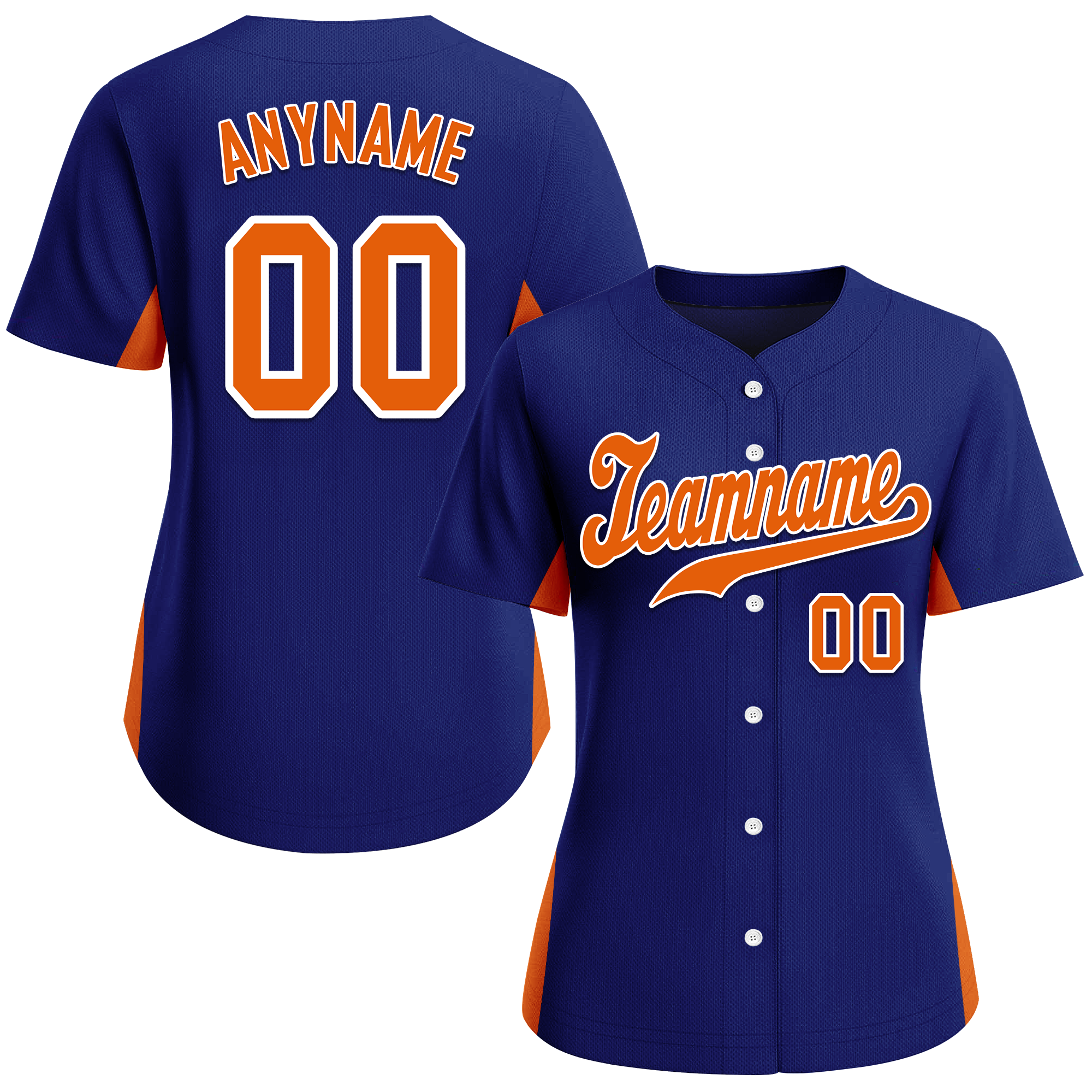 Custom Blue Classic Style Orange Personalized Authentic Baseball Jersey BSBJ01-bd0faba