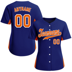 Custom Blue Classic Style Orange Personalized Authentic Baseball Jersey BSBJ01-bd0faba