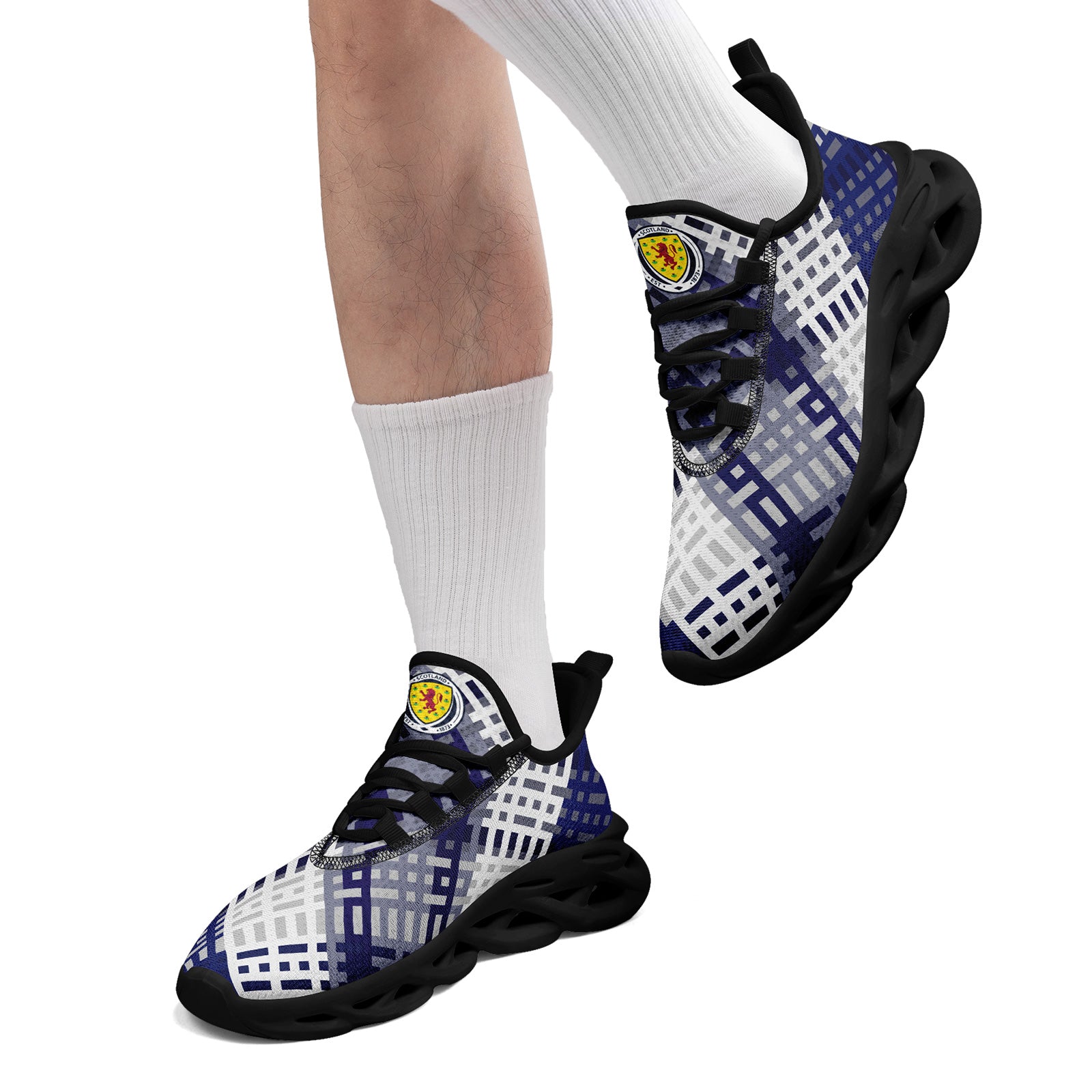 Custom Scotland 2026 World Cup Sneakers DIY Country Flag Running Shoes Lightweight Sport Shoes Gift for Football Fans Personalized Team Name and Logo FN003-F020027-4