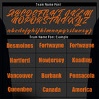 Custom Orange Black Raglan Sleeves Jacket Bomber Full-Snap Varsity Letterman Personalized Jacket FZ005-D023002-5