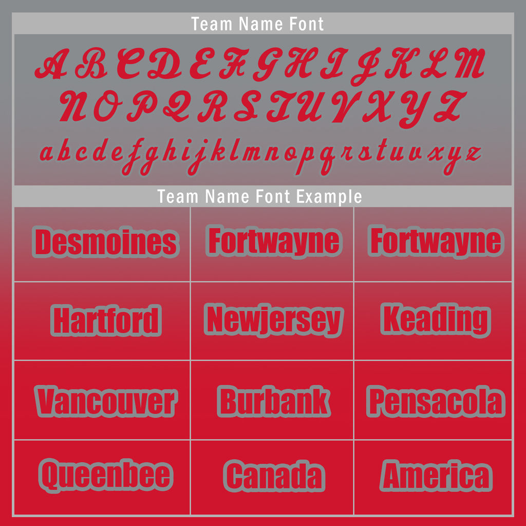 Custom Gray Red Fade Fashion Jacket Bomber Full-Snap Varsity Letterman Personalized Jacket FZ005-D020229-27