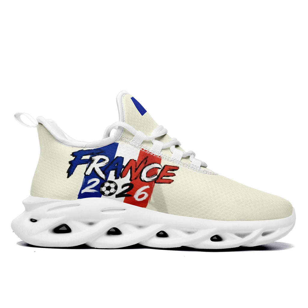 Custom France 2026 World Cup Sneakers DIY Country Flag Running Shoes Lightweight Sport Shoes Gift for Football Fans Personalized Team Name and Logo FN003-F025037-6