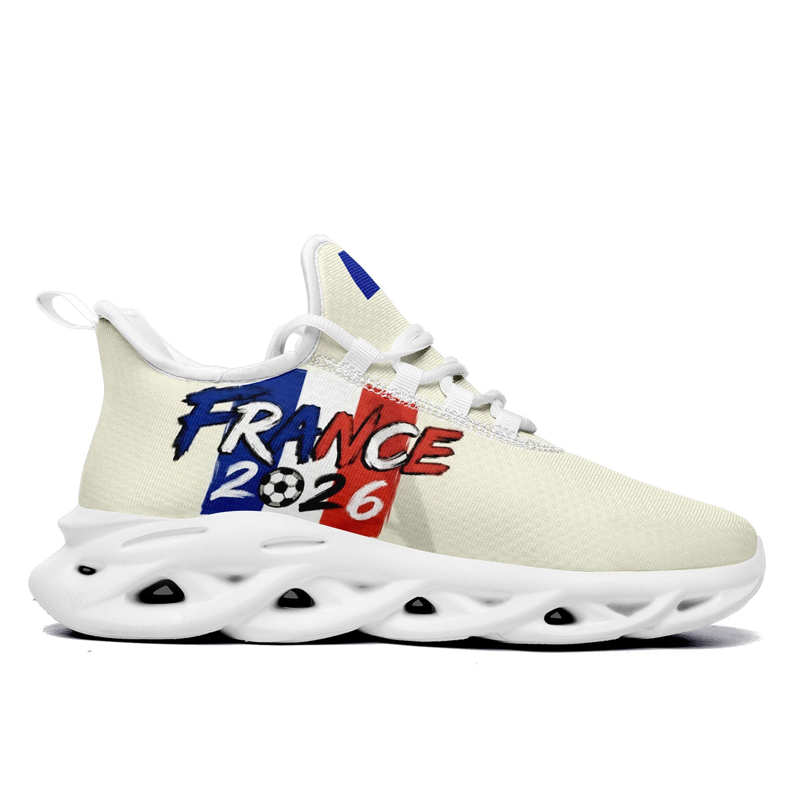 Custom France 2026 World Cup Sneakers DIY Country Flag Running Shoes Lightweight Sport Shoes Gift for Football Fans Personalized Team Name and Logo FN003-F025037-6