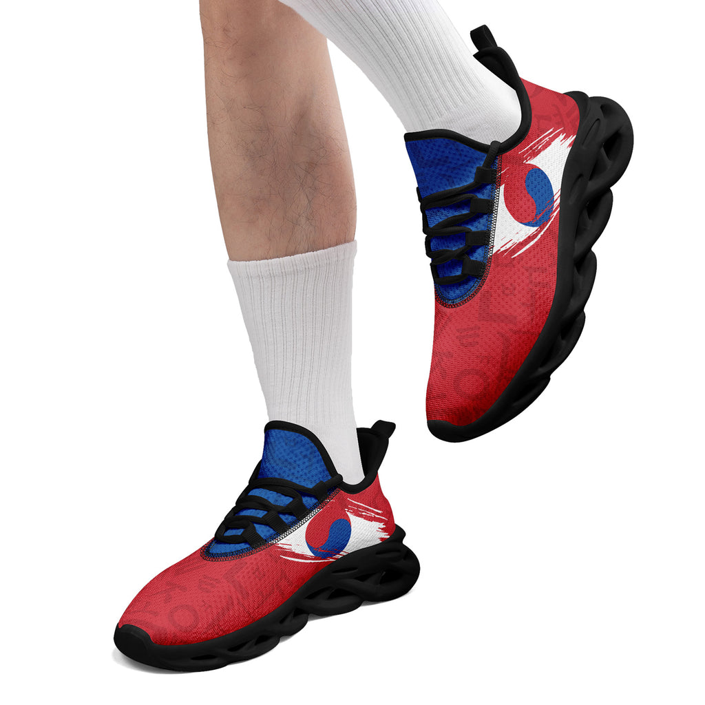 Custom South Korea 2026 World Cup Sneakers DIY Country Flag Running Shoes Lightweight Sport Shoes Gift for Football Fans Personalized Team Name and Logo FN003-F009130-5