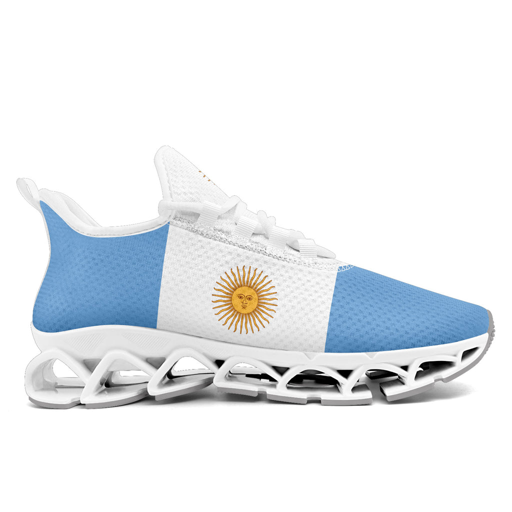 Custom 2026 World Cup Argentina Sneakers DIY Country Flag Running Shoes Lightweight Sport Shoes Gift for Football Fans Personalized Team Name and Logo FN003XD-F027046-1