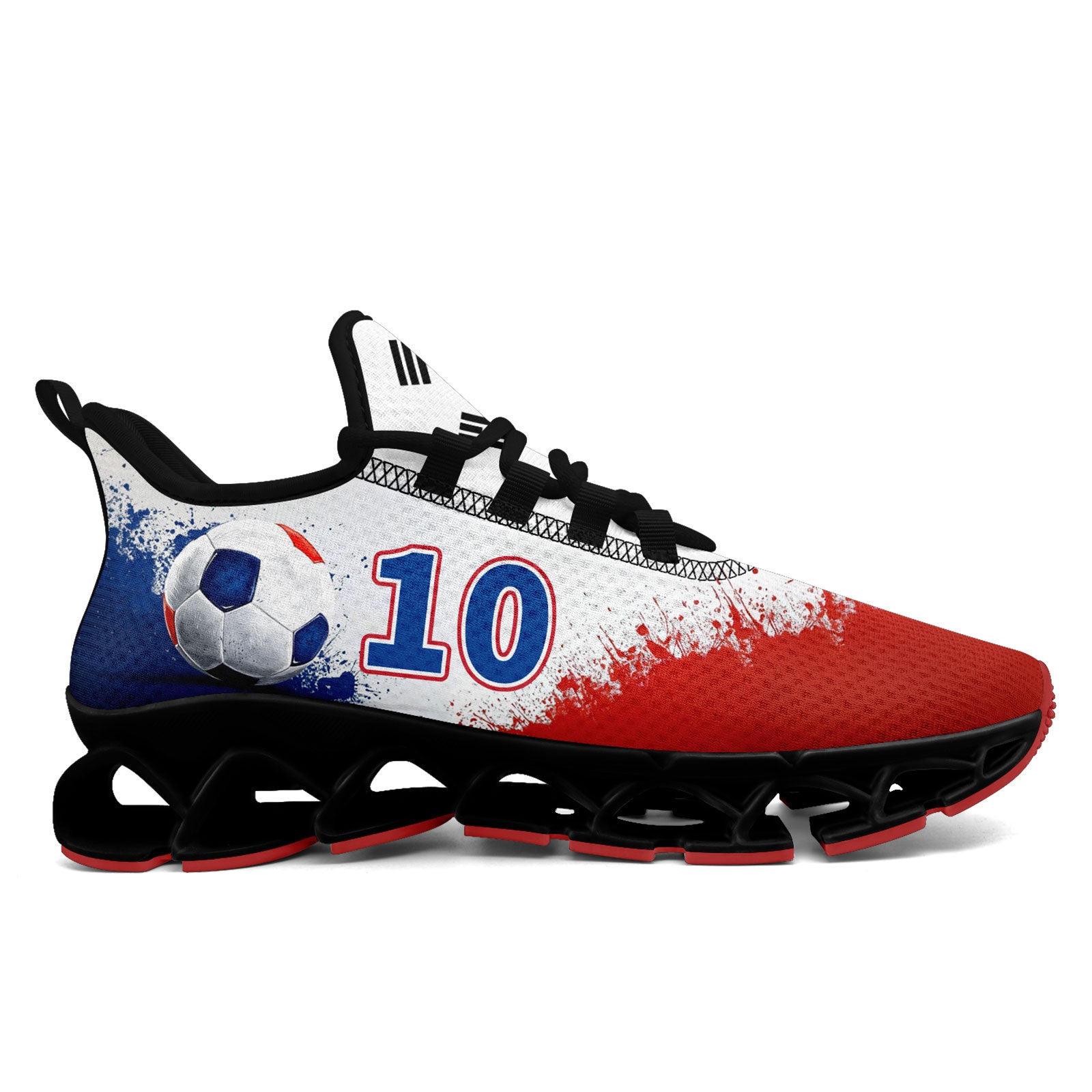 Custom South Korea 2026 World Cup Sneakers DIY Country Flag Running Shoes Lightweight Sport Shoes Gift for Football Fans Personalized Team Name and Logo FN003XD-F009063-5