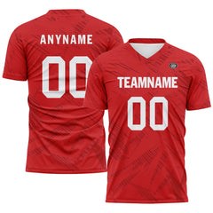 Custom Red Soccer Sets Jersey Personalized SCJ101-D28028