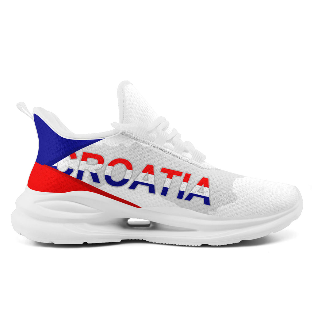 Custom Croatia 2026 World Cup Sneakers DIY Country Flag Running Shoes Lightweight Sport Shoes Gift for Football Fans Personalized Team Name and Logo FN079-F009105-1