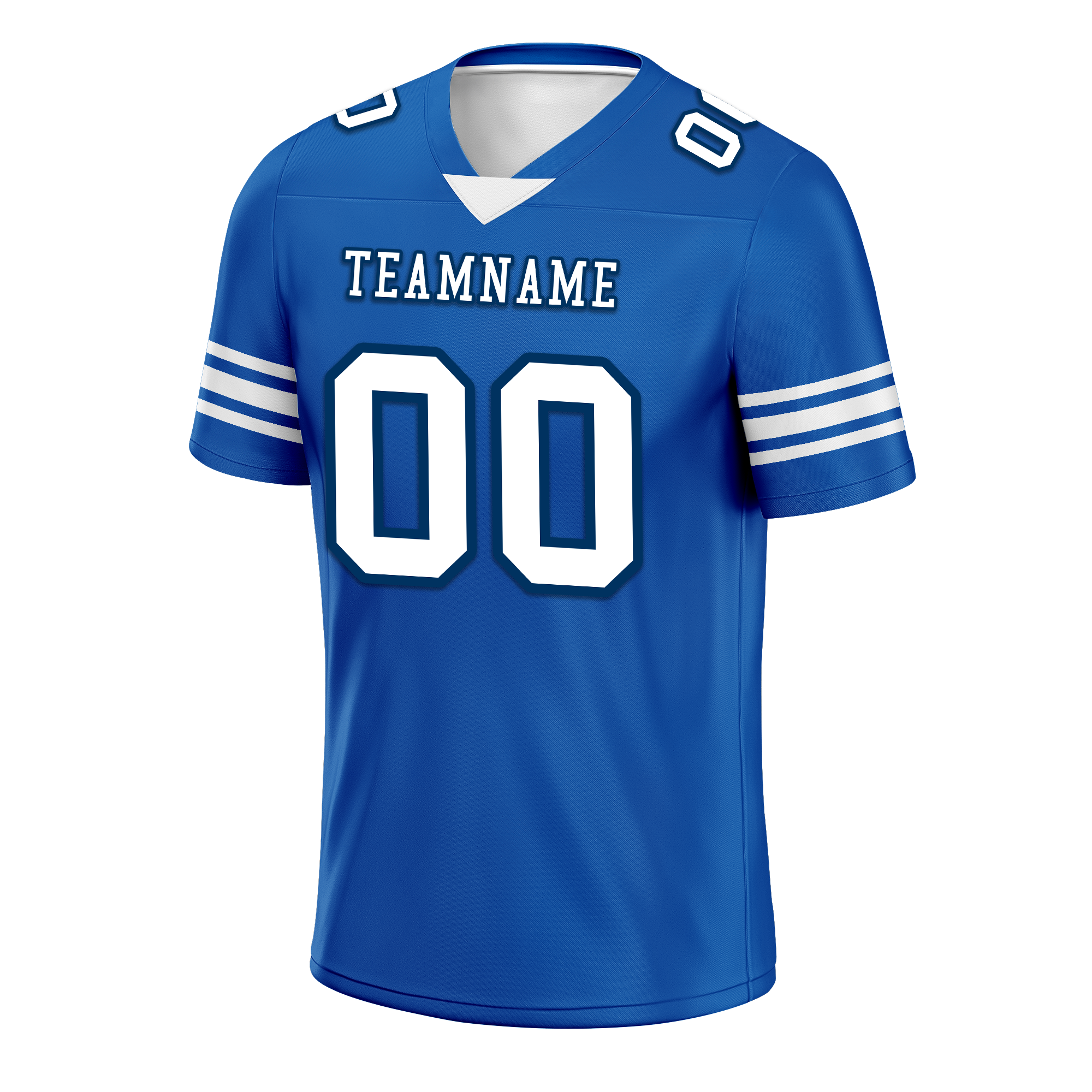 Custom Blue Classic Style Personalized Authentic Football Jersey FBJ02-bd0a700f