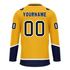 Custom Yellow Personalized Hockey Jersey HCKJ01-D0a70cb