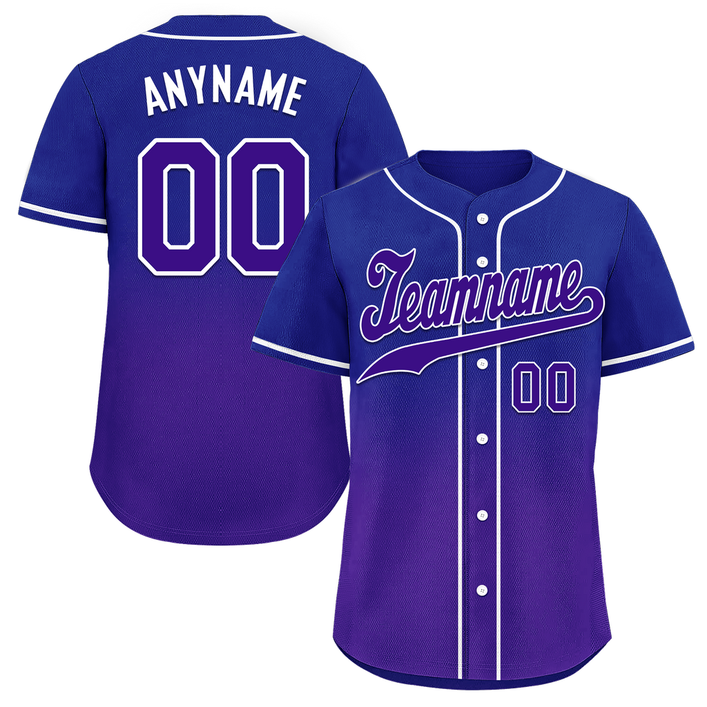 Custom Blue Purple Fade Fashion Personalized Authentic Baseball Jersey BSBJ01-D0a70ea