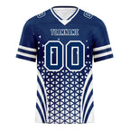 Custom Blue White Indiana Football Jersey and Sports Shoes Combo Offer Personalized Combo ZH-D023031-14