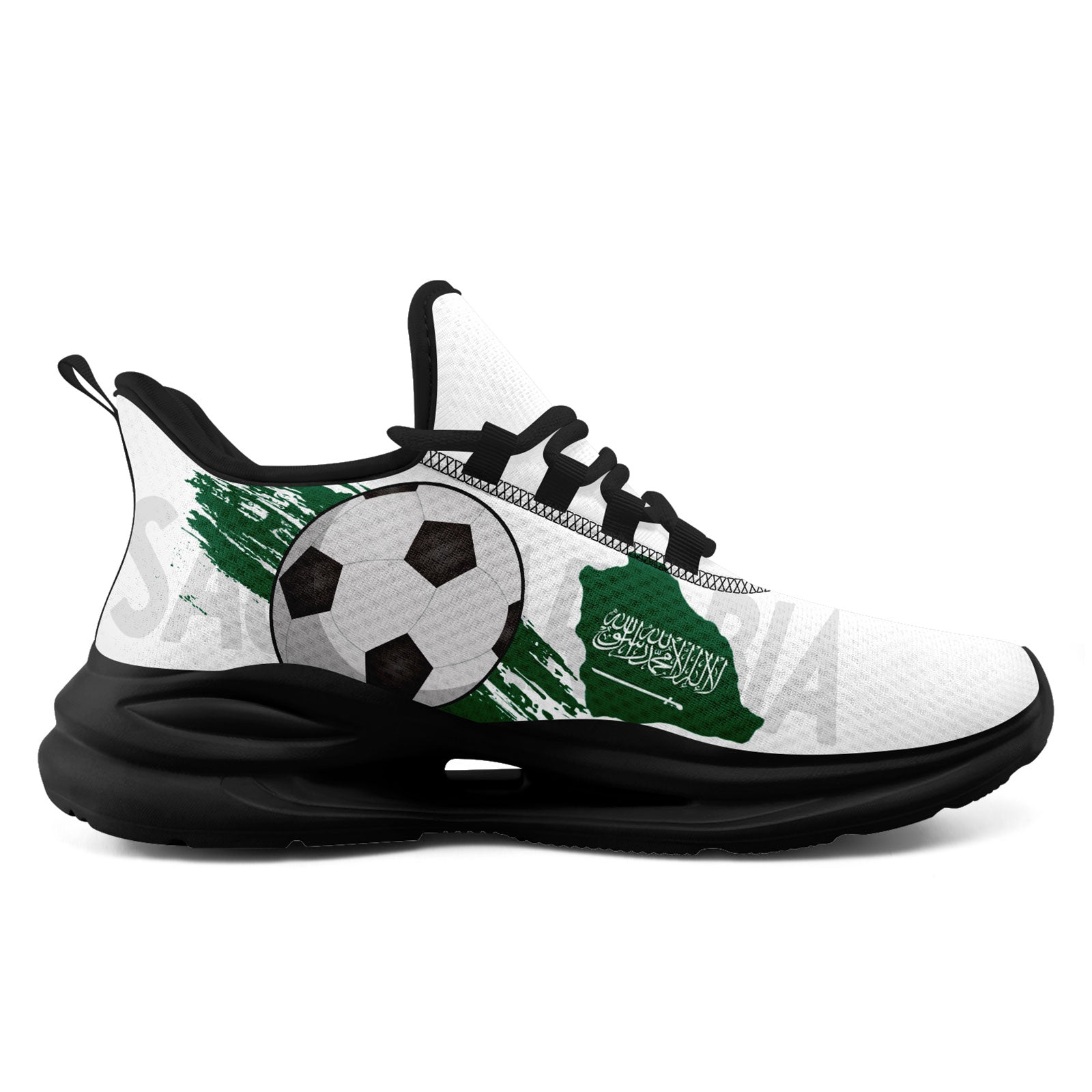 Custom Saudi Arabia 2026 World Cup Sneakers DIY Country Flag Running Shoes Lightweight Sport Shoes Gift for Football Fans Personalized Team Name and Logo FN079-F009093-5