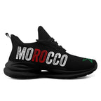 Custom Morocco 2026 World Cup Sneakers DIY Country Flag Running Shoes Lightweight Sport Shoes Gift for Football Fans Personalized Team Name and Logo FN079-F009083-1