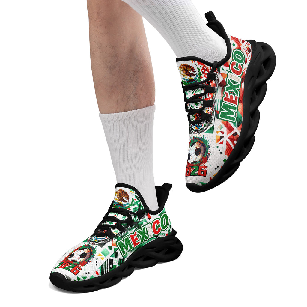 Custom 2026 World Cup Mexico Sneakers DIY Country Flag Running Shoes Lightweight Sport Shoes Gift for Football Fans Personalized Team Name and Logo FN003-F023045-5