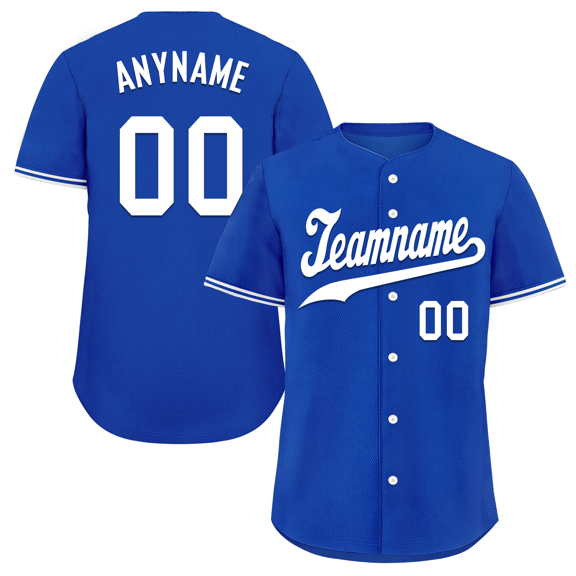 Custom Blue Classic Style White Personalized Authentic Baseball Jersey BSBJ01-bd0fa0e