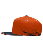 Custom Orange Blue Chicago Football Jersey and Hat Combo Offer Personalized Combo ZH-D020326-7