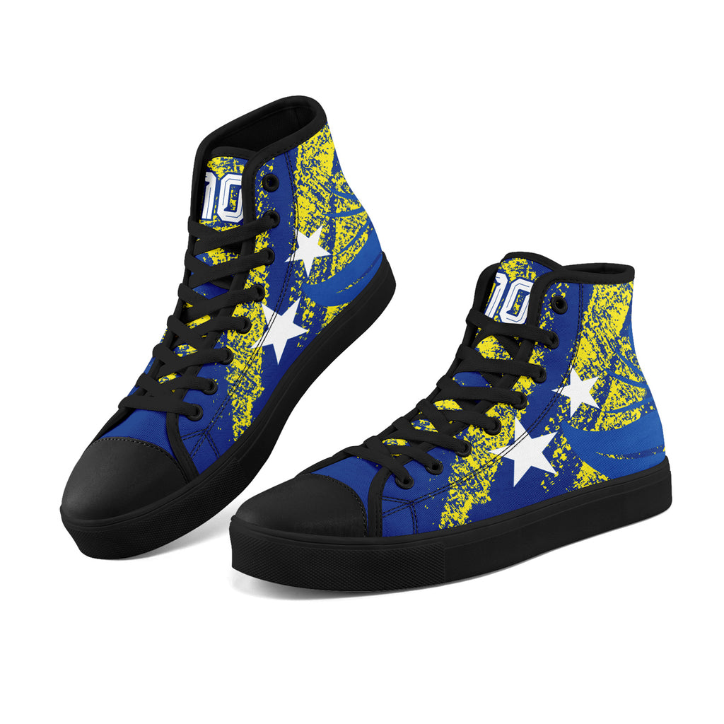 Custom Curaçao 2026 World Cup Sneakers DIY Country Flag Running Shoes Lightweight Sport Shoes Gift for Football Fans Personalized Team Name and Logo FN024-F009098-4