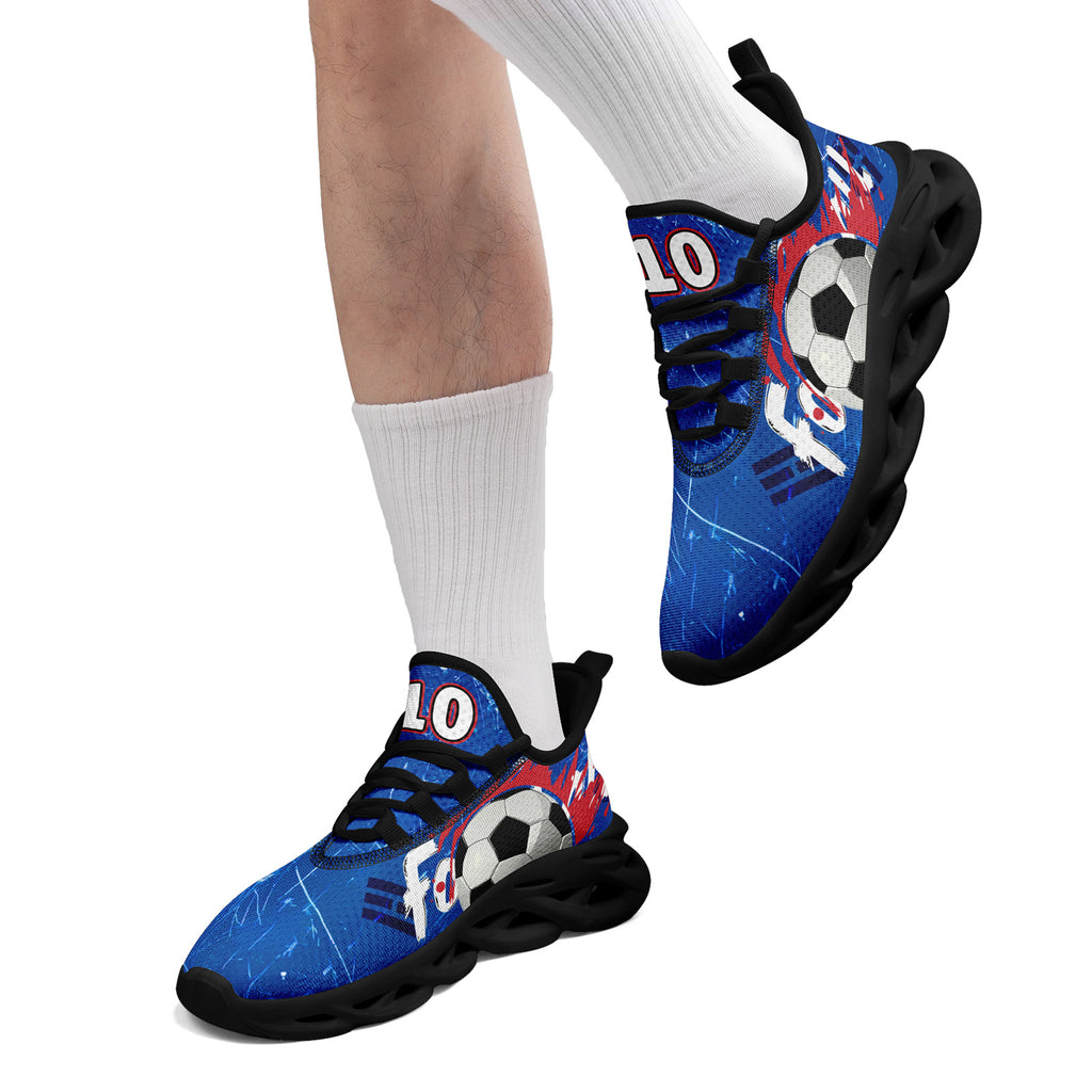 Custom South Korea 2026 World Cup Sneakers DIY Country Flag Running Shoes Lightweight Sport Shoes Gift for Football Fans Personalized Team Name and Logo FN003-F009054-3