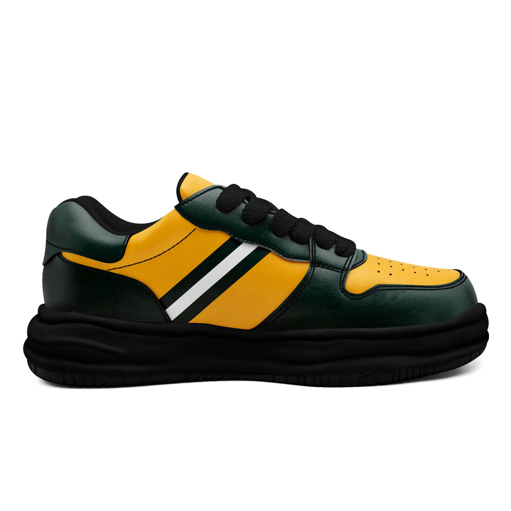 Custom Green Yellow Green Bay Shoes Personalized Sneaker FN032-D020389-13
