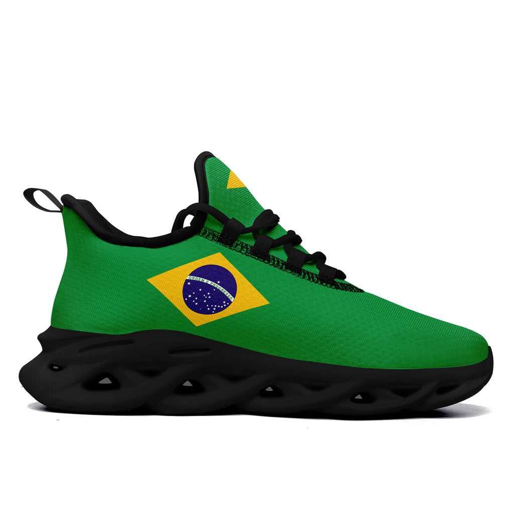 Custom 2026 World Cup Brazil Sneakers DIY Country Flag Running Shoes Lightweight Sport Shoes Gift for Football Fans Personalized Team Name and Logo FN003-F027045-1