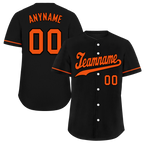 Custom Black Orange Classic Style Orange Personalized Authentic Baseball Jersey BSBJ01-bd0fa0b