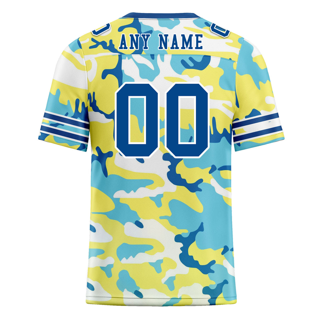 Custom Camo Personalized Authentic Football Jersey FBJ02-D06118