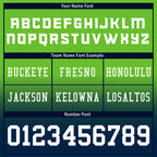 Custom Green Blue Fade Fashion Seattle High-Performance American Football Jersey FBJ06-D020252-27