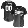 Custom Black Embroidered Baseball Jersey, 100% Polyester