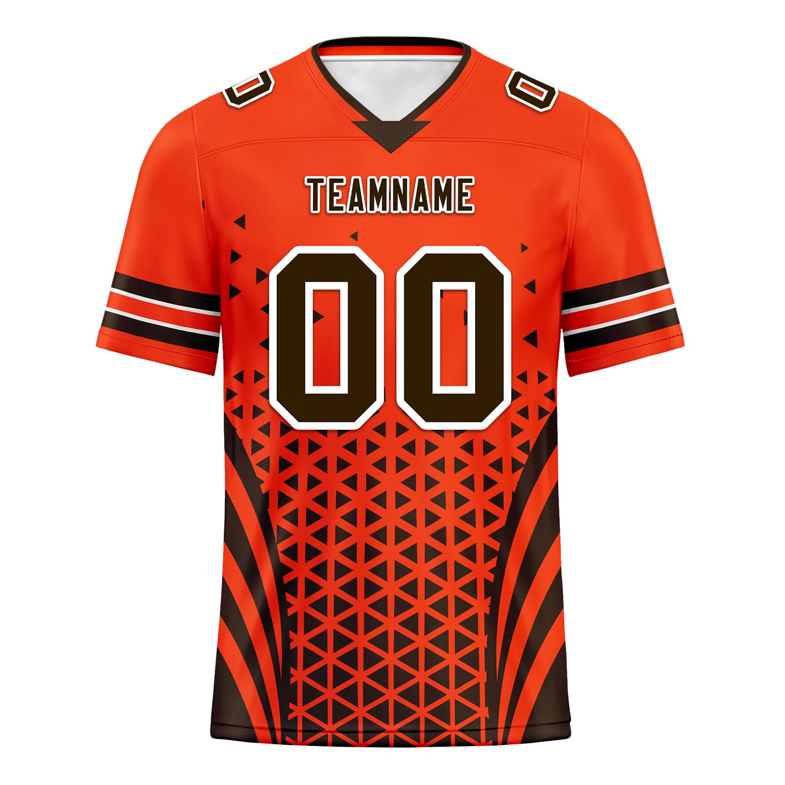 Custom Black Orange Ohio Personalized Authentic Football Jersey FBJ02-D023033-8