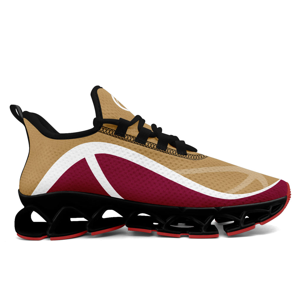 Custom Red Gold Maxsoul Shoes Personalized Sneaker FN003XD-D020391-16