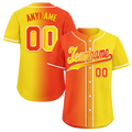 Custom Orange Yellow Gradient Fashion Personalized Authentic Baseball Jersey BSBJ01-D0a707e