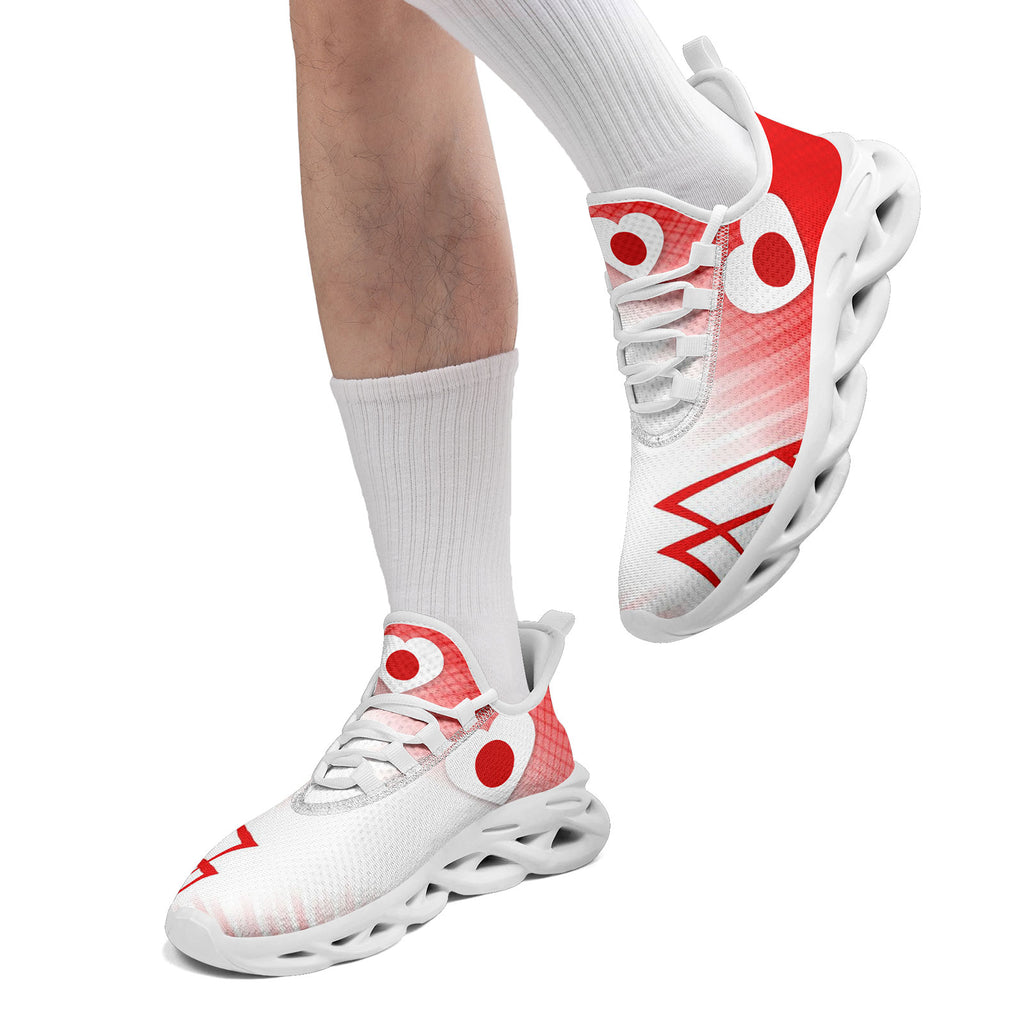 Custom Japan 2026 World Cup Sneakers DIY Country Flag Running Shoes Lightweight Sport Shoes Gift for Football Fans Personalized Team Name and Logo FN003-F025044-10