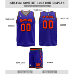 Custom Purple Green Orange Phoenix City Edition Personalized Reversible Basketball Set Sports Basketball Jersey BBJ01R-D0610-24